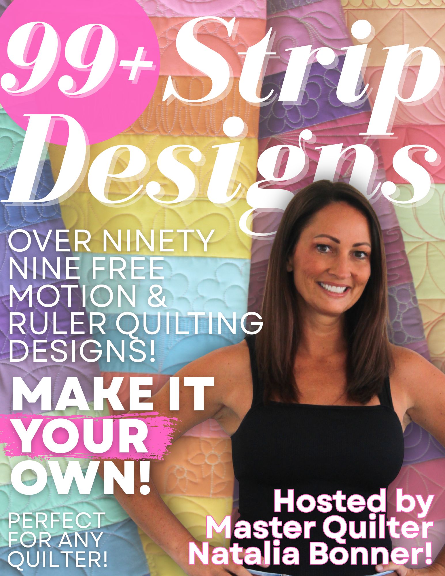 Strip Design Strip by Strip Design Workbook: A Quilting Journey – 99 Free-Motion ...
