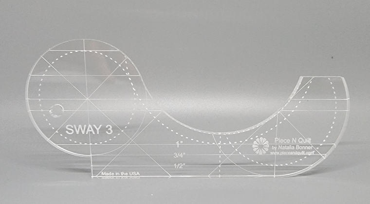 Sway 3 Machine Quilting Ruler – Piece N Quilt