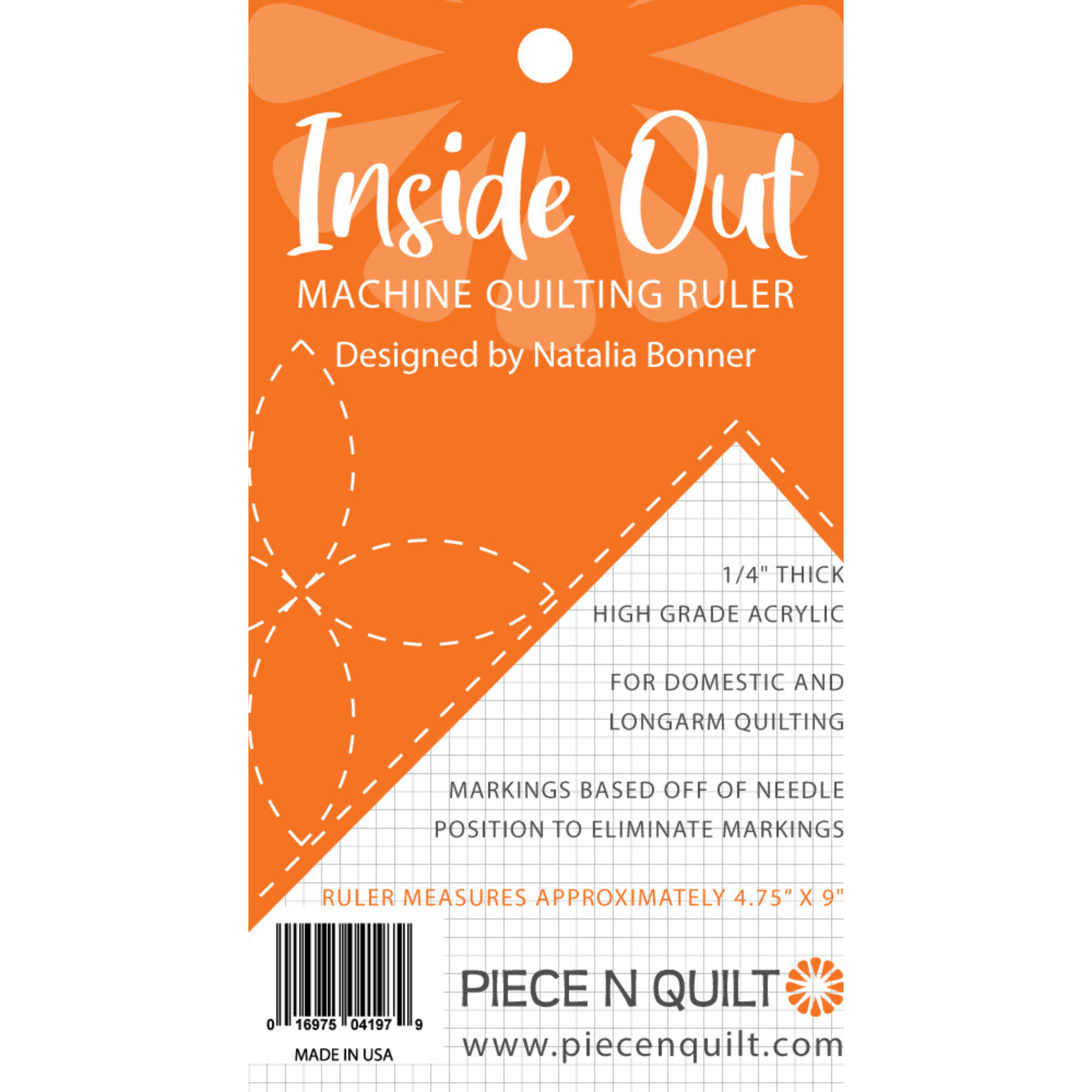 Inside Out Ruler Inside Out Machine Quilting Ruler – Piece N Quilt