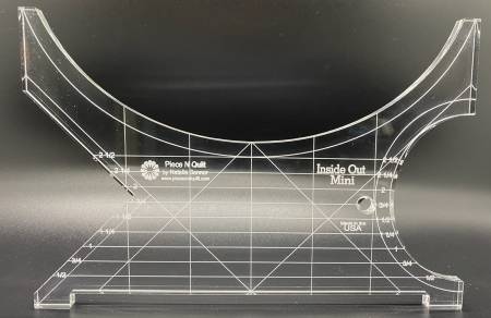 Inside Out Ruler Inside Out Mini Machine Quilting Ruler – Piece N Quilt
