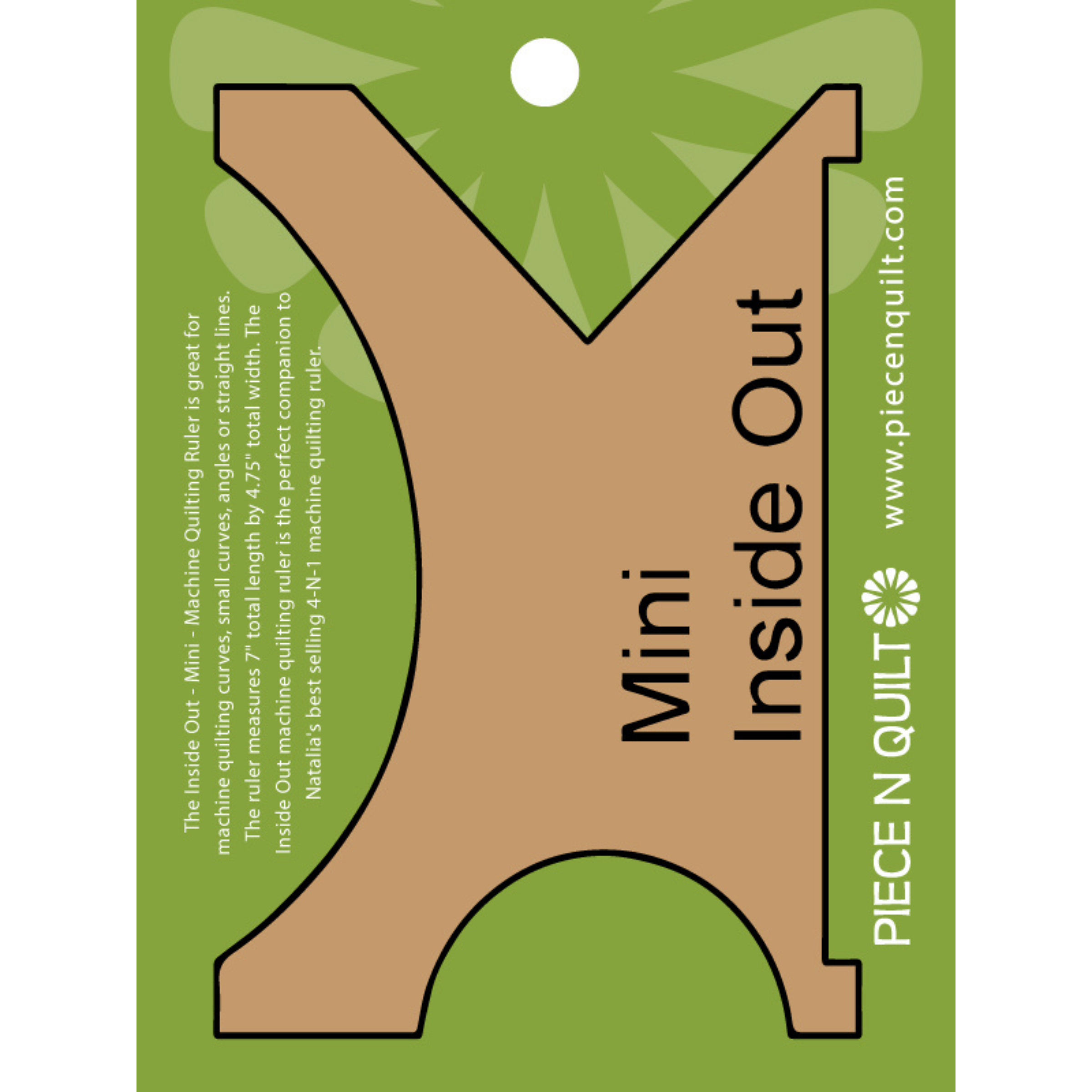 Inside Out Mini Machine Quilting Ruler – Piece N Quilt